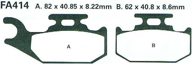 KLOCKI HAMULCOWE EBC FA414tt