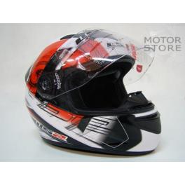 KASK LS2 FF350.1 ACTION WHITE RED ROZMIAR L KASK LS2 FF350.1 ACTION WHITE RED ROZMIAR L
