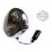 LAMPA PRZEDNIA 7" BOCZNE MOCOWANIE H4 CHROM