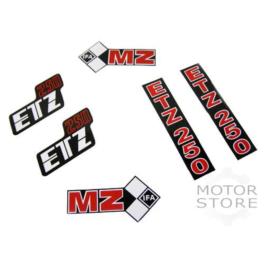 KOMPLET NAKLEJEK NA MOTOCYKL MZ ETZ 250 KOMPLET NAKLEJEK NA MOTOCYKL MZ ETZ 250