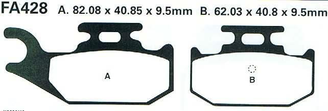 KLOCKI HAMULCOWE EBC FA428TT