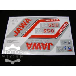 KOMPLET NAKLEJEK JAWA 350 TS KOMPLET NAKLEJEK JAWA 350 TS