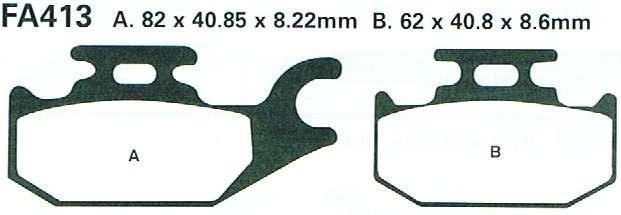 KLOCKI HAMULCOWE EBC FA413TT