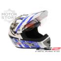 KASK LS2 MX433 STRIPE VISOR WHITE BLUE ROZMIAR M