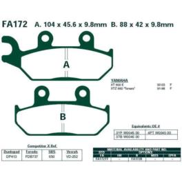 KLOCKI HAMULCOWE EBC FA172