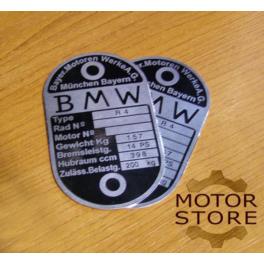 TABLICZKA ZNAMIONOWA BMW R4 TABLICZKA ZNAMIONOWA BMW R4