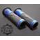 MANETKI GUMOWO ALUMINIOWE 728 CZARNO NIEBIESKIE