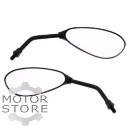 LUSTERKO ŁEZKA CZARNA GWINT 8MM KPL LUSTERKO ŁEZKA CZARNA GWINT 8MM KPL