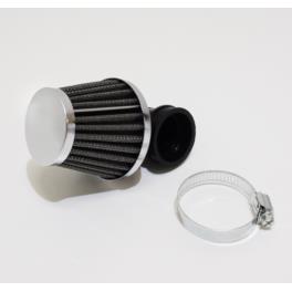 FILTR STOZKOWY POWIETRZA 90stopni 38mm CHROM FILTR STOZKOWY POWIETRZA 90stopni 38mm CHROM