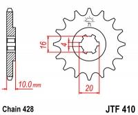 ZEBATKA NAPEDOWA PRZOD JTF410-13 13Z SUZUKI GN 125 ZEBATKA NAPEDOWA PRZOD JTF410-13 13Z SUZUKI GN 125
