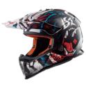 KASK LS2 MX437 FAST BEAST BLACK WHITE ROZM M