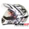 KASK LS2 MX433 STRIPE VISOR WHITE BLACK XL
