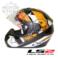 KASK LS2 FF350.1 ACTION BLACK ORANGE L