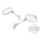 LUSTERKO LUSTERKA MP316 OWAL CHROM M10