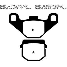 KLOCKI HAMULCOWE EBC FA83TT