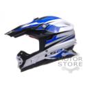 KASK LS2 MX456.48 FACTORY WHITE BLACK BLUE ROZM M