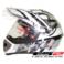 KASK LS2 MX433 STRIPE VISOR WHITE BLACK XL